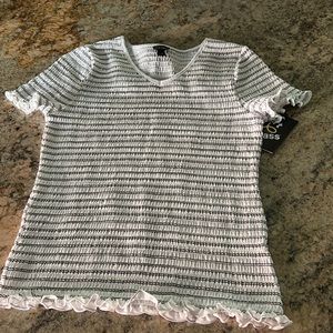 *New* White with black lines top from Target size 10/12